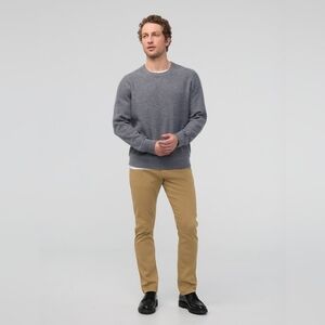 Duer Men's Brown Soft Chino Jean Pants Stretch No Sweat Relaxed Taper 33x32